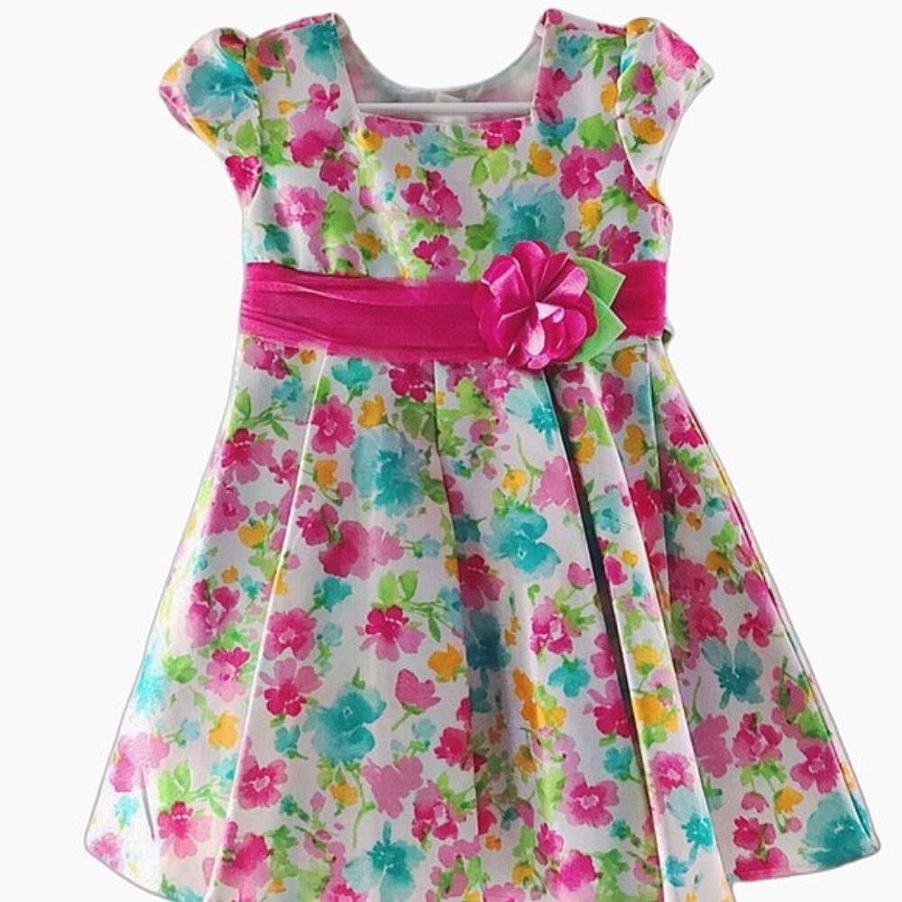 Jona Michelle Toddler Spring Floral Dress Size 24 Month/2T